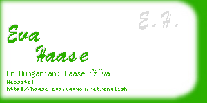 eva haase business card